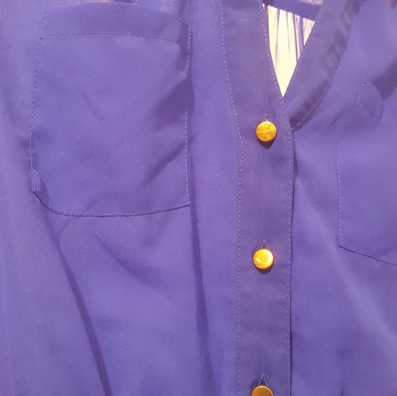 Royal blue button up dress - Picture 5 of 5